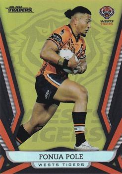 2023 NRL Traders Titanium - Gold Pearl Special #GS157 Fonua Pole Front